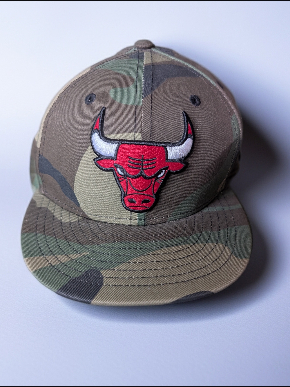 New Era Chicago Bulls NBA 9FIFTY Youth Snapback Hat Cap Camo Black
